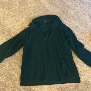 Eddie Bauer dark green quarter zip size XL